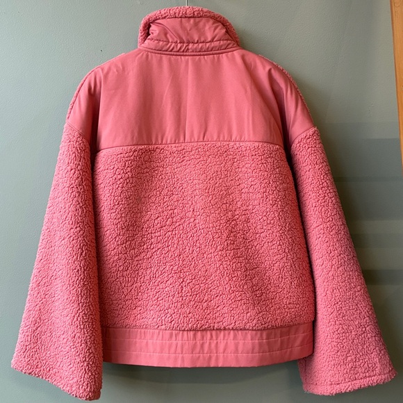 Under Armour Legacy Sherpa Full-Zip Jacket in Deco Rose, size Medium - Picture 6 of 8